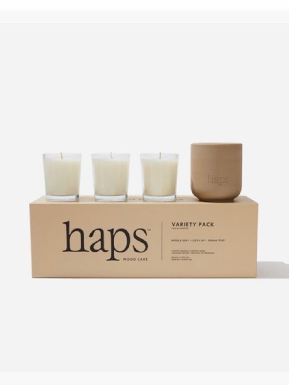 Haps Variety Pack Scented Candle Set NIB